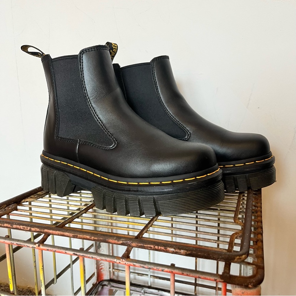 AUDRICK NAPPA LEATHER PLATFORM CHELSEA BOOTS